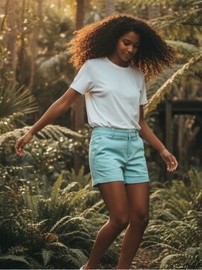 J. Crew Mint Green High-Rise Women's Shorts